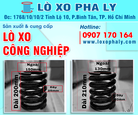 LÒ XO THÉP PHA LY - Cơ Sở LÒ XO THÉP PHA LY