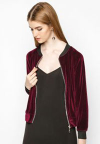 Áo khoác bomber nhung