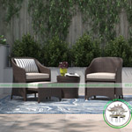 Bộ bàn ghế ban công mây nhựa cafe HN91