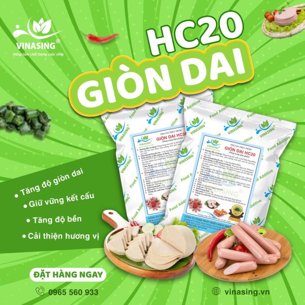 Phụ gia giòn dai HC20