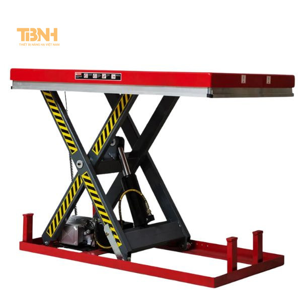 Bàn nâng thủy lực 1 chữ X mặt bàn lớn