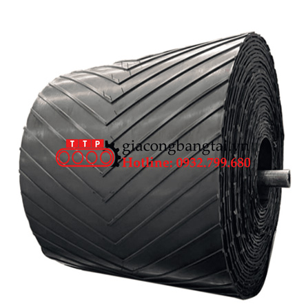 Băng tải cao su gân V