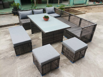 Bàn ghế nhựa giả mây