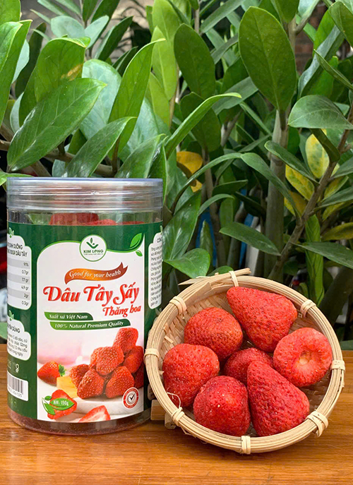 Dâu Tây Sấy Giòn Hộp 150g