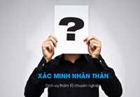 Dịch vụ xác minh nhân thân