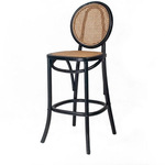 Ghế quầy bar mây có tựa lưng