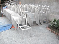Khung nhôm bàn ghế