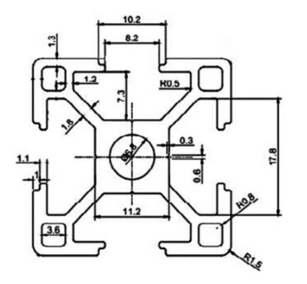 Nhôm định hình 30x30B