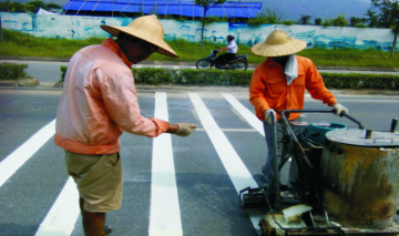 Thi công sơn nhiệt dẻo phản quang