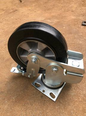 Bánh xe pu giảm chấn